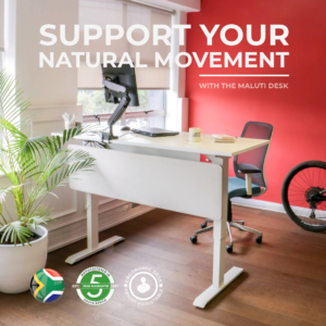 Maluti Height Adjustable Single Desk