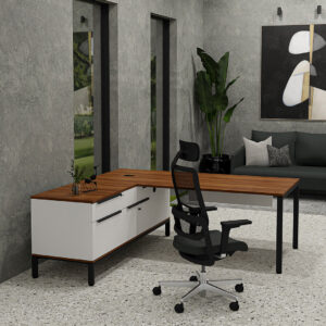 Exec Desk with side storage