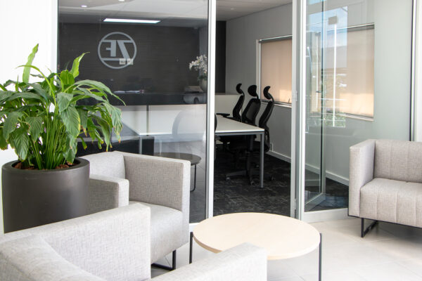 Office redesign and fit-out reception and meeting room